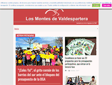 Tablet Screenshot of losmontesdevaldespartera.org